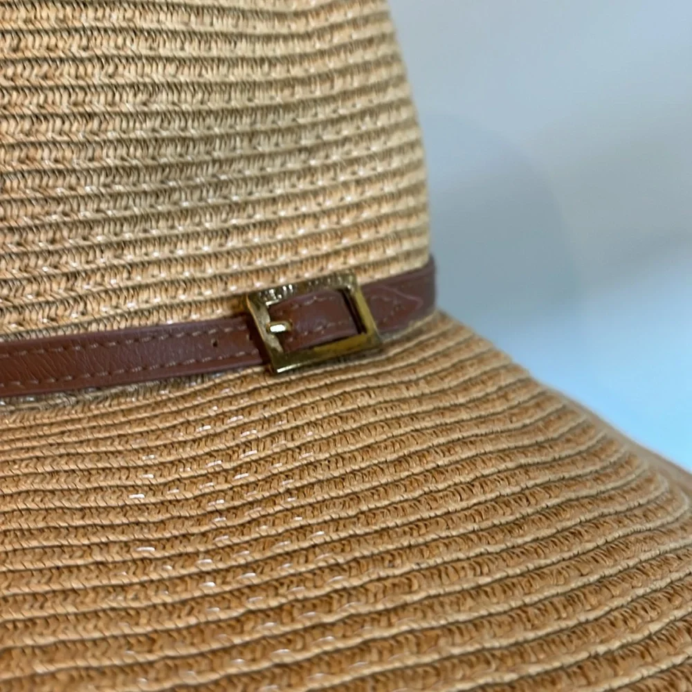 Melissa Odabash Tan Wide-Brim Sun Hat